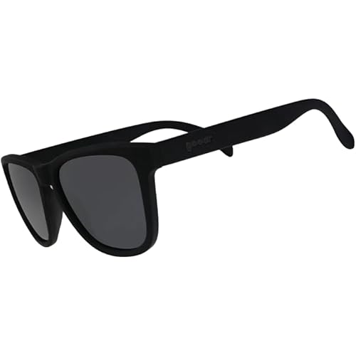 goodr A Unicorn's Calamity Polarized Sunglasses, Medium Sized (OG), Black Solid Frames with Black Non-Reflective Glare Reducing Lenses, UV400 Protection, No Slip, No Bounce