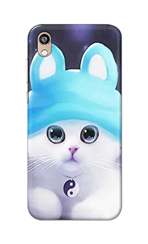 Image of Chinese Cutie Kitten Cat Big Eyes Lovely Girl Ears Hard Back Case Cover for Honor 8S / Huawei Y5 (2019), AMN-LX9, AMN-LX1, AMN-LX2, AMN-LX3 Back Cover -(J5) VNS2221