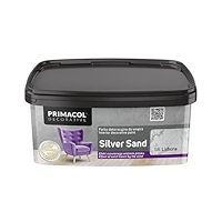 TRANS - PAL Primacol Silver Sand Textured Interior Feature Wall Paint, 1L, Decorative. Decobase Of Your Choice (Decobase Paint D20 Storm 1L