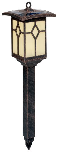 Brinkmann 4-Piece Dual Window Pane Solar Stake Light Set