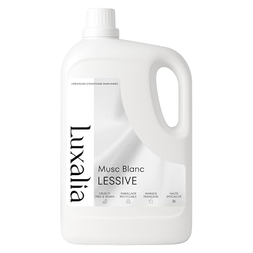 Lessive musc blanc Luxalia liquide grand format détache tout