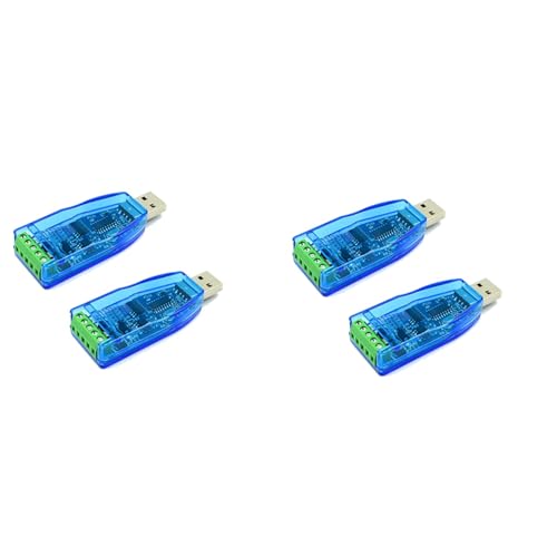 BLASHRD 4 Piezas USB Una RS485 Convertidor Módulo Aislado Actualización Industrial Protección ESD CH340E Estándar -485 Placa de Conector