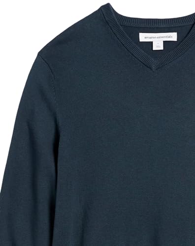 Amazon Essentials Men's V-Neck Pullover Sweater (Available in Big & Tall), Navy, XX-Large