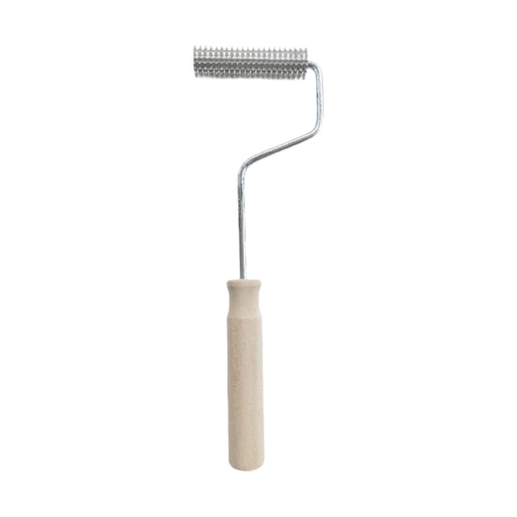 Neaxgeandx Silver,Brown Fiberglass Laminating Roller Bubble Paddle Tool For Composite Tub Resin