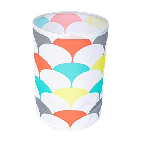 Osaladi E27 Cloth Lamp Shade: Desk Lamp Shade, Light Accessory Lampshade Replacement, Lamp Cover For Home, Table/Floor Lamp, Hanging Light (Colorful Waves) #TOP30