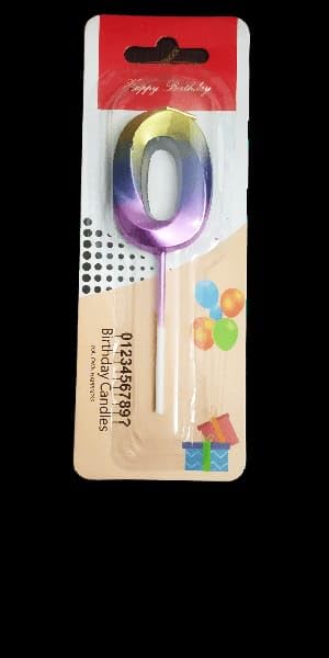 Image of Number Candles 3 inch for Birthday Parties, Wedding, Engagement, Valentines Day Celebration, Theme Party, Bridal Shower,Bachelors Decoration Multicolor (Numerical No 10)