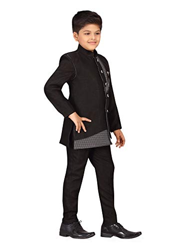 Image of AJ DEZINES Kids Indo Western Sherwani Set for Boys