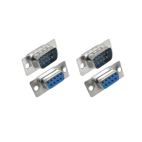 Adaptador Conector Serial DB 9 hembra a macho uxcell 10 unidades miniatura 3
