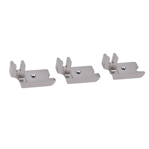 Set 3 Pies Prensatelas Bajo Zurcido Acero Inox miniatura 4