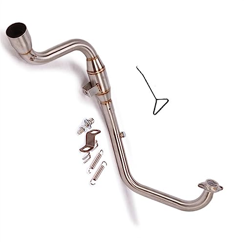 スリップオンオートバイ排気システムエスケープ修正されたフロントミドルリンクパイプ 51 ミリメートルマフラー DB キラーに適合するGSX150F ジクサー155