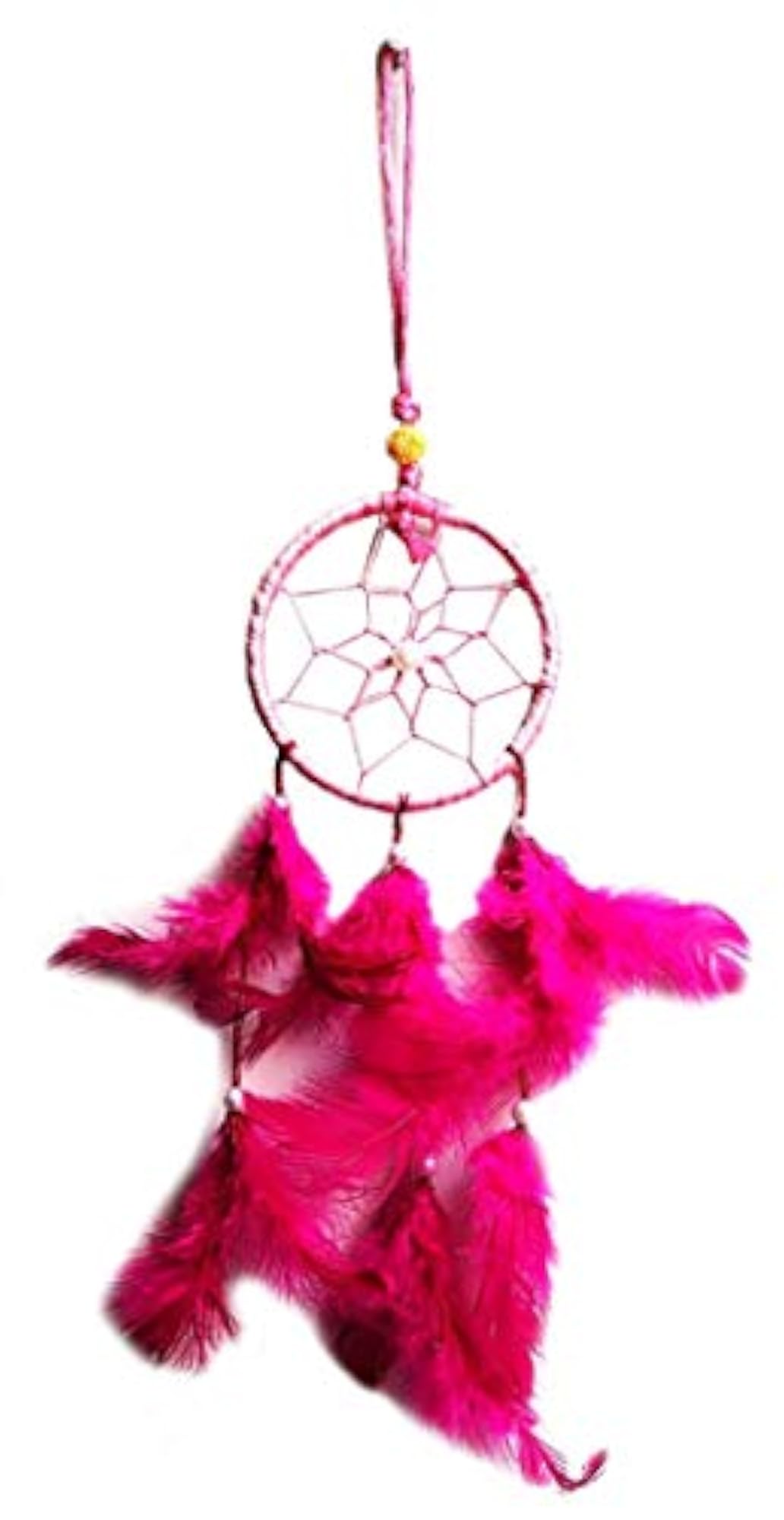 Round Pink Dream Catcher for Positive Dreams