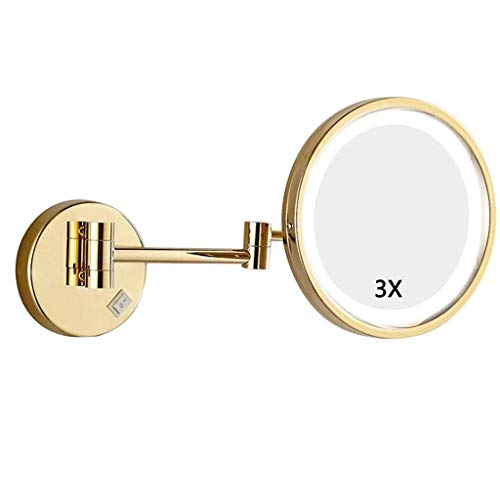 Miroir grossissant 3X mural LED pour miroir cosmétique - 3