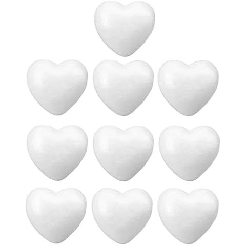 3 Ace Crafts Polystyrene Hearts for Crafts Cover