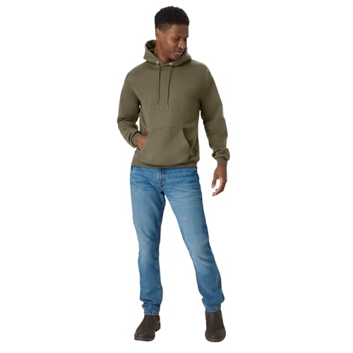 Image of Hanes Men's Hoodie - EcoSmart Fleece Hooded Sweatshirt for Men & Women - Midweight Fleece - Big & Tall Available