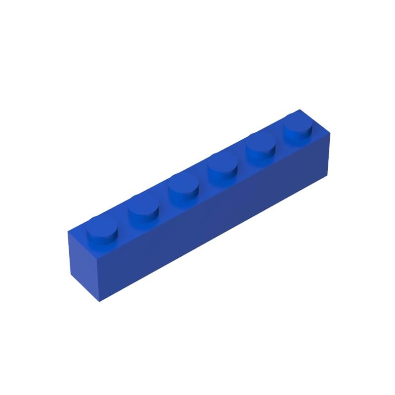 3009 Basic Bricks Brick 1x6 50 Pieces GDS-535 Compatible with Lego Building Blocks Color:Blue โ image 1