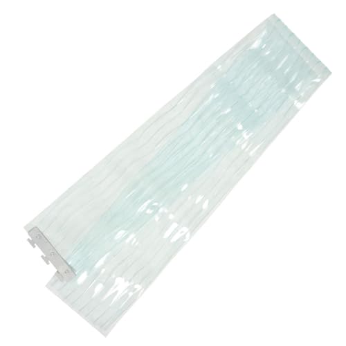 Cortina de puerta aislante de PVC de tiras azules de 18 cm 2