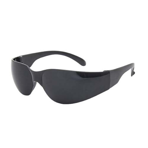 OEUVREBY Gafas protectoras de policarbonato resistente a los impactos, estilo simple, gafas de seguridad, protección ocular, antivaho, para soldador, color negro