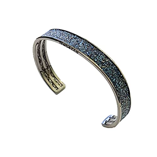 completi di sacchetto Bracciale donna Rebecca rigido bronzo brunito e pietre blu in gradazione