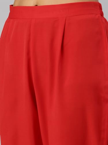 Image of Hritika Red Faux Georgette Sequin Pattern (HRKB0070RED XXL)