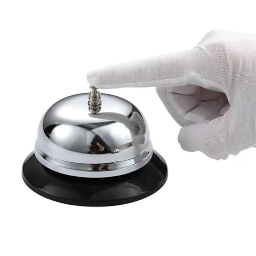 Wagoodter Campana de recepción Campanas de recepción de cocina Campanas de mesa Campanas de ocio Sonido fuerte y claro Adecuado para cocinas Restaurantes Hoteles Bar (A)