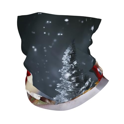 Merry Christmas Santa's gift Neck Gaiter UV Sun Protection Face Mask Scarf Cooling Breathable Face Cover for Men Women Elastic Balaclavas Versatile Bandana, Sun & Wind-proof for Skiing Hiking - Main Image