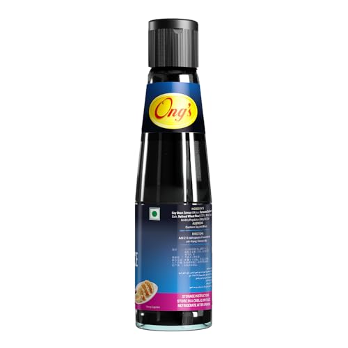 Image of Ong's Light Soy Sauce 210 ml, Authentic Soy Sauce Suitable for marinades, stir-fries, dips, and seasoning various cuisines.