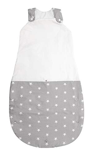 Vizaro - GIGOTEUSE EVOLUTIVE (4-36 mois) 4.5 Tog, hiver/printemps - 100% COTON - Fabriqué en UE, OekoTex - C. Petites Étoiles Blanches