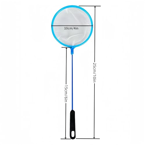 Image of 20pcs Aquarium Fish Net Cleaner Net Fish Tank Filter Nets, Brine Shrimp Sieve Fish Net High Density Mesh,Blue