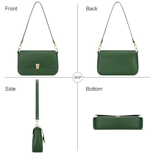 Image of KKXIU Small Shoulder Bag for Women Cute Hobo Handbags Mini Clutch Purses | Classic Trendy Retro Underarm Crossbody Bag with Detachable Straps, Zipper Closure