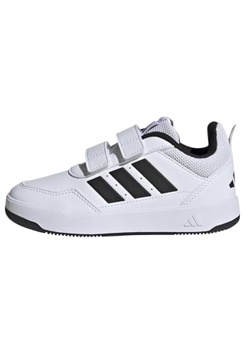 adidas Mixte Enfant TENSAUR Sport 3.0 Hook and Loop Shoes Kids, FTWR White/Core Black/FTWR White, 38 EU