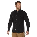 Rothco Heavy Weight Solid Flannel Shirt, Black, L