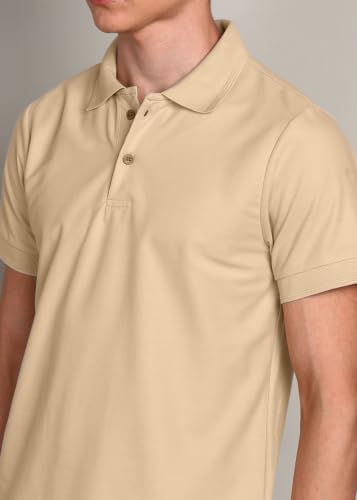 Image of INKKR Men's Combo Polo Neck Cotton Blend Solid T-Shirt (Pack of 2)
