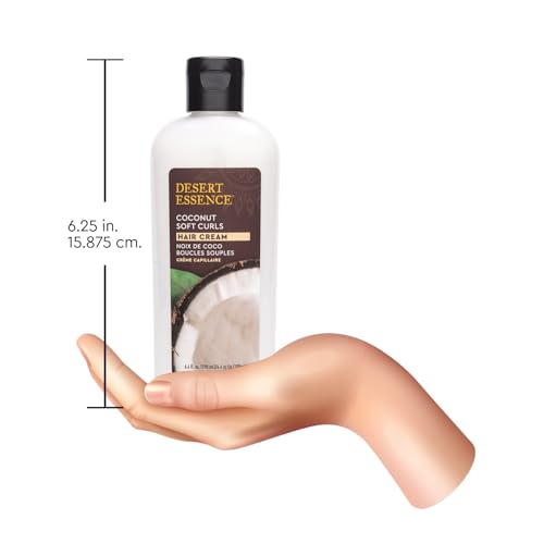 Soin cheveux frisés Desert Essence coco éclat hydratation