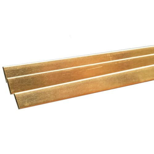 Bandes en laiton 0,2cm x 1,27cm K&S profil plat pour soudure et maquette