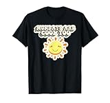 Mondays Are Cool Too Happy Positive Message Retro Teacher T-Shirt