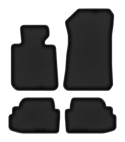 Tapis de sol voiture noir pour protéger votre BMW 1 E82 Coupé au quotidien