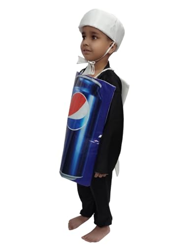 Image of Bookmycostume Blue Soft Drink Kids Fancy Dress Costume 5-6 Years