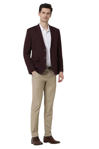 Image of Peter England Men's Neo Slim Knit Textured Blazer