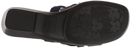 Easy Street Women's Torrid Flat Sandal, Navy, 8 W Us #TOP3
