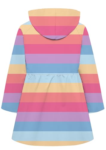Image of Betusline Girl's Single Breasted Trench Coat Hooded Dress Coat Outerwear, 2-14 Years