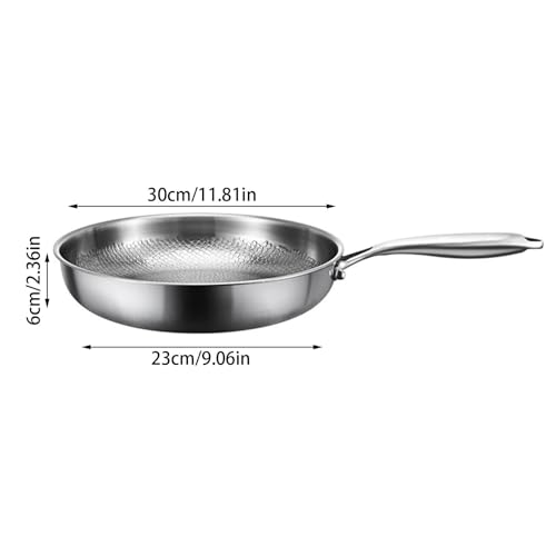 Poêle antiadhésive en Titane martelé avec Couvercle - Poêle Nutri de 26 cm Ultra résistante aux Rayures pour Une Cuisine Saine, poêles de Cuisson durables en Titane