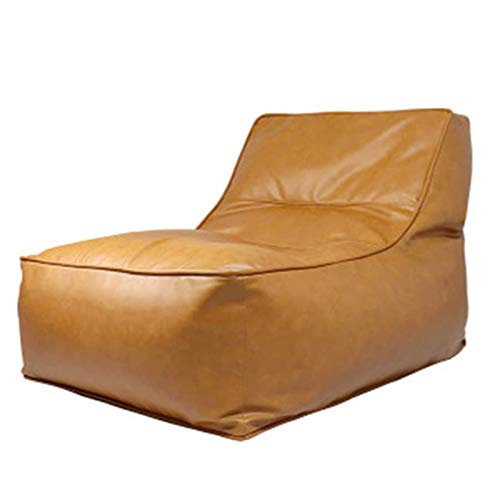 YFYTYG-PX Sitzsack Bezug, Bean Bag Covers Ohne Füllung Retro Pu Material Premium Sitzsackhülle Robuster Reißverschluss Und Doppelte Naht Cover