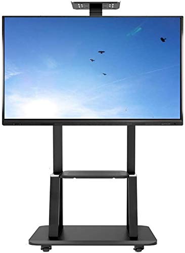 Hochleistungs-Roll-TV-Wagen Mobiler TV-Ständer für 55/65/70/75 Zoll Flachbildschirm, LED, LCD, OLED, Plasma, Gebogene Fernseher, Universalhalterung