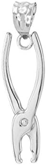 High Polish 925 Sterling Silver Pliers Charm Pendant image 3