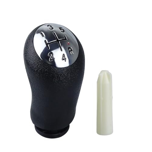 Suysion Pommeau de Vitesse avec Adaptateur Pommeau de Levier de Vitesse Manuel 5 Vitesses pour Renault Clio 3, Clio 4, Megane 2, Laguna 2, Scenic Mk2 - Levier...