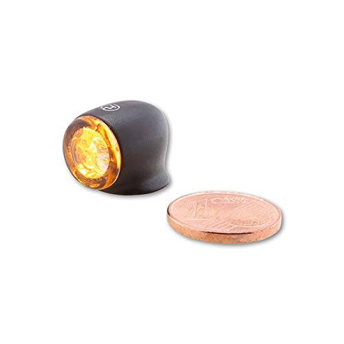 PROTON Two 3 en 1 LED Luz Intermitente Combo Homologado Negro Harley Custom Stop Posición Trasera