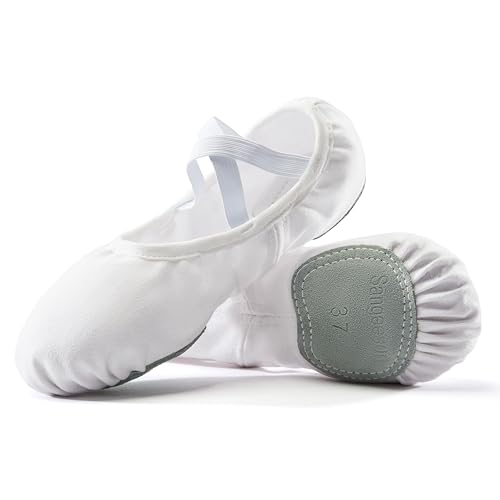 Image of Dance Women's Ballet Shoes Stretch Canvas Dance Slippers Split Sole for Girls /Adult