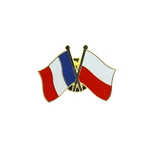 Clj Charles Le Jeune Pin's Drapeaux Jumelage France Pologne - Jumelage - qualité de finition - Epingle - Broche - Badge - Jumelage et Fraternité