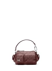 Silver-tone Hardware/Tonal Mk Signature Coated Twill/Oxblood