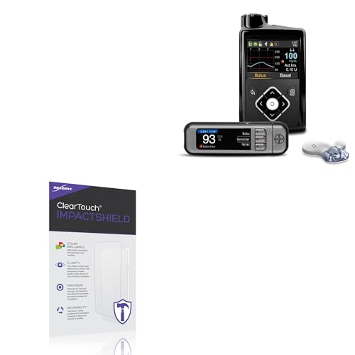 BoxWave Screen Protector Compatible with Medtronic MiniMed 780G - ClearTouch ImpactShield (2-Pack), Impenetrable Screen Protector Flexible Film